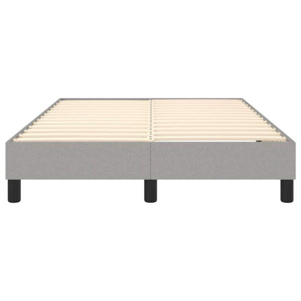Estructura de cama box spring tela gris claro 120x200 cm M 5
