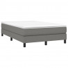 Estructura de cama box spring tela gris oscuro 120x200 cm 3