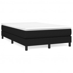 Estructura de cama box spring tela negro 120x200 cm H