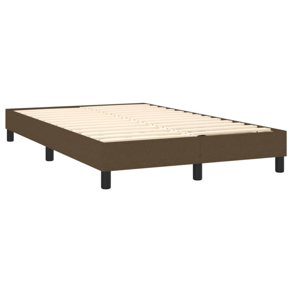 Estrutura de cama box spring tecido marrom 120x200 cm M 4