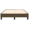 Estrutura de cama box spring tecido marrom 120x200 cm 5
