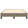 Estructura de cama box spring tela gris taupe 120x200 cm 5