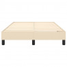 Estrutura de cama sem colchão 120x200 cm tecido cor creme 5