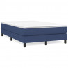 Estructura de cama box spring tela azul 120x200 cm 2