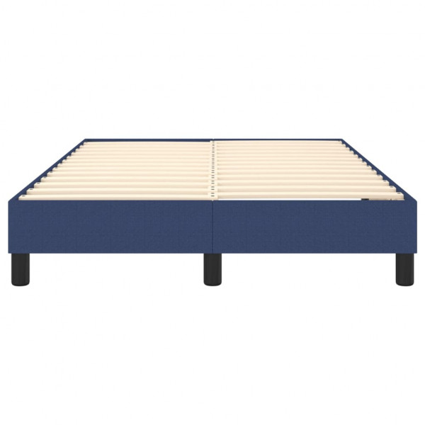 Estructura de cama box spring tela azul 120x200 cm M 5