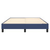 Estructura de cama box spring tela azul 140x190 cm 5