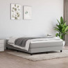 Estructura de cama box spring tela gris claro 140x200 cm 1