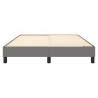 Estructura de cama box spring tela gris oscuro 140x200 cm 5