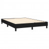 Estructura de cama box spring tela negro 140x200 cm 4
