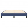 Estructura de cama box spring tela azul 140x200 cm 5