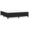 Estructura de cama box spring tela negro 160x200 cm 2