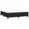Estructura de cama box spring tela negro 160x200 cm 3