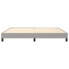 Estructura de cama box spring tela gris claro 200x200 cm 5