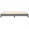 Estructura de cama box spring tela gris oscuro 200x200 cm 5