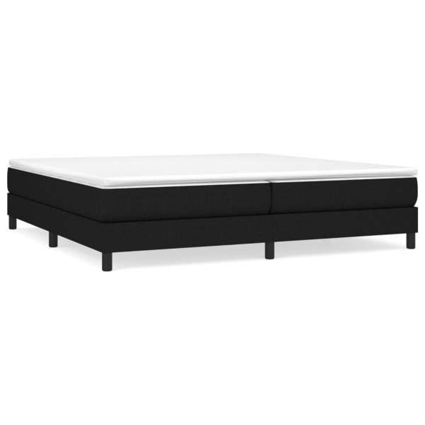Estructura de cama box spring tela negro 200x200 cm M 2