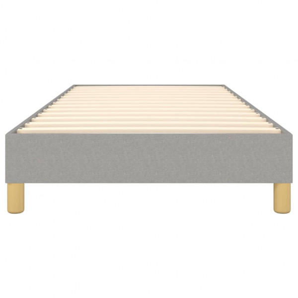 Estrutura de cama sem colchão 80x200 cm tecido cinzento-claro M 5