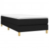 Estructura de cama box spring tela negro 90x190 cm 3