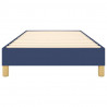 Estructura de cama box spring tela azul 90x190 cm 5