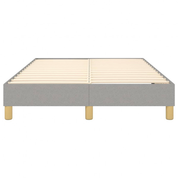 Estrutura de cama sem colchão 120x200 cm tecido cinzento-claro M 5