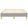 Estrutura de cama sem colchão 120x200 cm tecido cinzento-claro 5