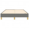 Estrutura de cama sem colchão 120x200 cm tecido cinzento-escuro 5