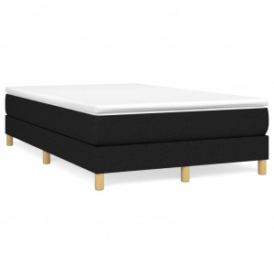 Estructura de cama box spring tela negro 120x200 cm H