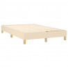 Estructura de cama box spring tela color crema 120x200 cm 4