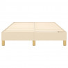 Estrutura de cama sem colchão 120x200 cm tecido cor creme 5