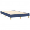 Estructura de cama box spring tela azul 120x200 cm 4