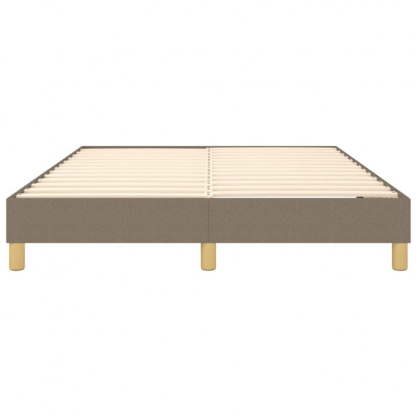 Cama sem colchão 140x200 cm tecido castanho-acinzentado M 5