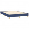 Estructura de cama box spring tela azul 140x200 cm 4