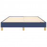 Estructura de cama box spring tela azul 140x200 cm 5