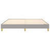 Estrutura de cama sem colchão 160x200 cm tecido cinzento-claro 5