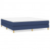Estructura de cama box spring tela azul 180x200 cm 2