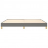 Estructura de cama box spring tela gris oscuro 200x200 cm 5