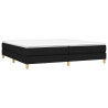 Estructura de cama box spring tela negro 200x200 cm 3