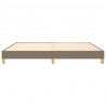 Estructura de cama box spring tela gris taupe 200x200 cm 5
