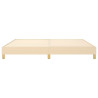 Estructura de cama box spring tela color crema 200x200 cm 5