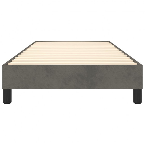Estructura de cama box spring terciopelo gris oscuro 100x200 cm M 5