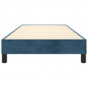 Estructura de cama box spring terciopelo azul oscuro 100x200 cm 5