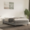 Estructura de cama box spring terciopelo gris claro 120x200 cm 1