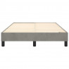Estructura de cama box spring terciopelo gris claro 120x200 cm 5