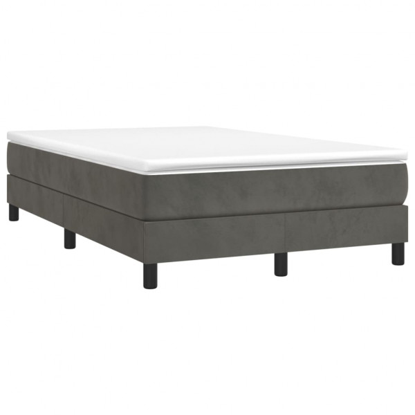 Estructura de cama box spring terciopelo gris oscuro 120x200 cm M 3