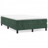 Estructura de cama box spring terciopelo verde oscuro 120x200cm 2