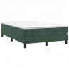 Estructura de cama box spring terciopelo verde oscuro 120x200cm 3