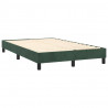 Estructura de cama box spring terciopelo verde oscuro 120x200cm 4