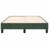 Estructura de cama box spring terciopelo verde oscuro 120x200cm 5