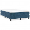 Estructura de cama box spring terciopelo azul oscuro 120x200 cm 2