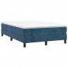 Estructura de cama box spring terciopelo azul oscuro 120x200 cm 3