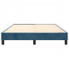 Estructura de cama box spring terciopelo azul oscuro 140x190 cm 5